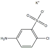 3-Amino-6-chlorobenzenesulfonic acid potassium salt Struktur