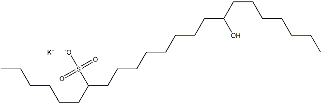 16-Hydroxytricosane-7-sulfonic acid potassium salt Struktur