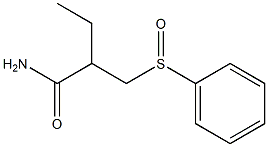 2-Ethyl-3-(phenylsulfinyl)propanamide Struktur