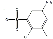 3-Amino-6-chloro-5-methylbenzenesulfonic acid lithium salt Struktur