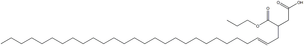 3-(2-Octacosenyl)succinic acid 1-hydrogen 4-propyl ester Struktur