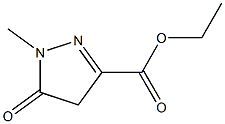 1-Methyl-5-oxo-2-pyrazoline-3-carboxylic acid ethyl ester Struktur