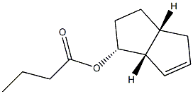 Butyric acid (1R,2R,5R)-bicyclo[3.3.0]oct-7-en-2-yl ester Struktur