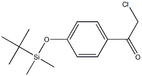 1-[4-[(tert-Butyldimethylsilyl)oxy]phenyl]-2-chloroethanone Struktur