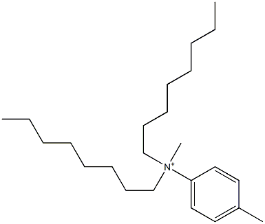 N-(4-Methylphenyl)-N-methyl-N,N-dioctylammonium Struktur