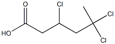 3,5,5-Trichlorohexanoic acid Struktur