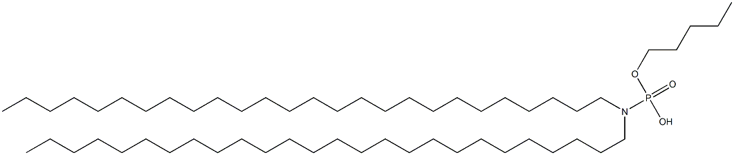 N,N-Dihexacosylamidophosphoric acid hydrogen pentyl ester Struktur