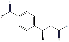 [R,(-)]-3-(p-Methoxycarbonylphenyl)butyric acid methyl ester Struktur