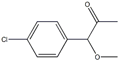 1-Methoxy-1-(4-chlorophenyl)acetone Struktur