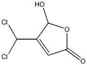 4-Dichloromethyl-5-hydroxyfuran-2(5H)-one Struktur