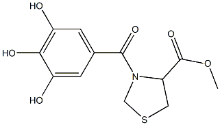 3-Galloylthiazolidine-4-carboxylic acid methyl ester Struktur