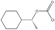 Chloridocarbonic acid (1R)-1-cyclohexylethyl ester Struktur