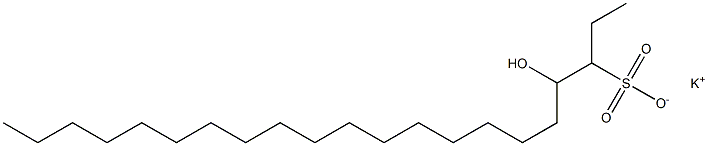 4-Hydroxyhenicosane-3-sulfonic acid potassium salt Struktur