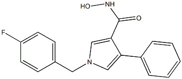 1-(4-Fluorobenzyl)-3-hydroxyaminocarbonyl-4-phenyl-1H-pyrrole Struktur