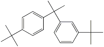 2-(3-tert-Butylphenyl)-2-(4-tert-butylphenyl)propane Struktur