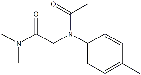 N-(Dimethylcarbamoylmethyl)-N-p-tolylacetamide Struktur