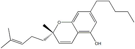 (S)-2-Methyl-2-(4-methyl-3-pentenyl)-7-pentyl-2H-1-benzopyran-5-ol Struktur