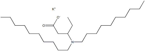 3-(Didecylamino)valeric acid potassium salt Struktur