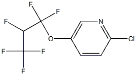 2-Chloro-5-(1,1,2,3,3,3-hexafluoropropyloxy)pyridine Struktur