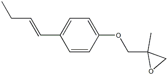 4-(1-Butenyl)phenyl 2-methylglycidyl ether Struktur