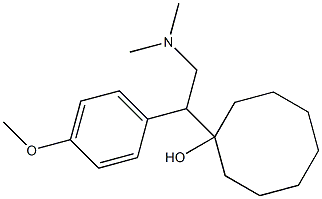 1-[1-(4-Methoxyphenyl)-2-dimethylaminoethyl]cyclooctanol Struktur