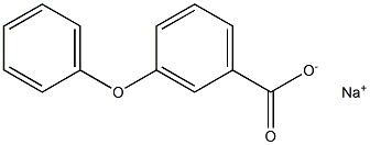 m-Phenoxybenzoic acid sodium salt Struktur