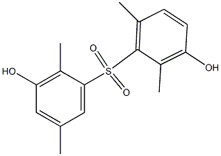 3,3'-Dihydroxy-2,2',5,6'-tetramethyl[sulfonylbisbenzene] Struktur