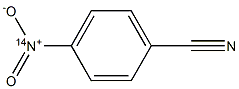 p-Nitro(14N)benzonitrile Struktur