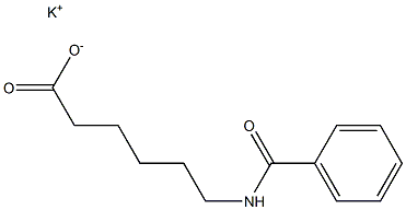 6-Benzoylaminohexanoic acid potassium salt Struktur