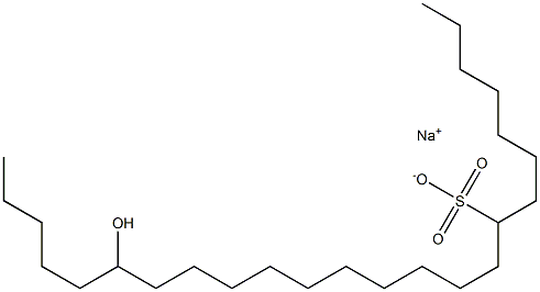 19-Hydroxytetracosane-8-sulfonic acid sodium salt Struktur