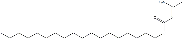 (Z)-3-Amino-2-butenoic acid octadecyl ester Struktur