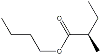 [R,(-)]-2-Methylbutyric acid butyl ester Struktur