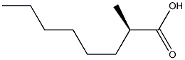 (R)-2-Methyloctanoic acid Struktur