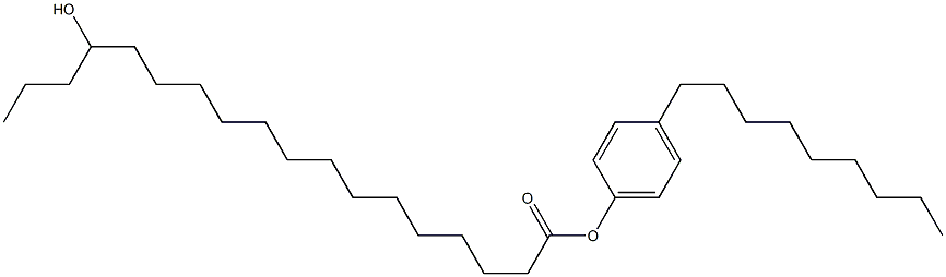 15-Hydroxystearic acid 4-nonylphenyl ester Struktur