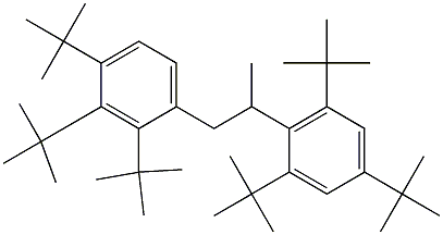 1-(2,3,4-Tri-tert-butylphenyl)-2-(2,4,6-tri-tert-butylphenyl)propane Struktur