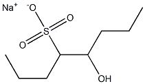 5-Hydroxyoctane-4-sulfonic acid sodium salt Struktur