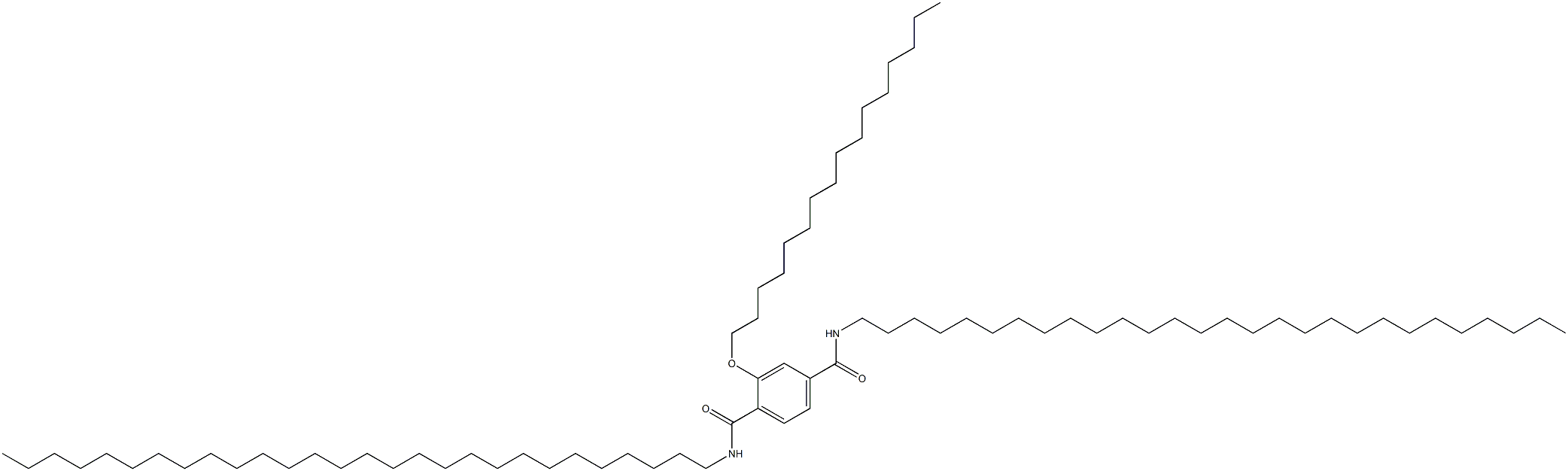 2-(Hexadecyloxy)-N,N'-dioctacosylterephthalamide Struktur