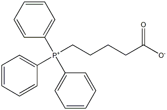 5-(Triphenylphosphonio)pentanoic acid Struktur