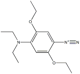 4-(Diethylamino)-2,5-diethoxybenzenediazonium Struktur