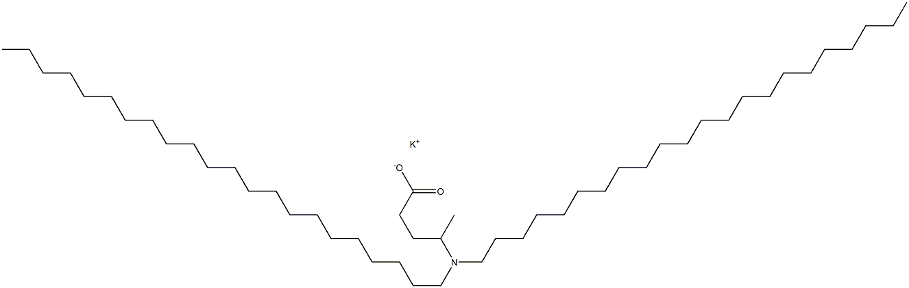 4-(Didocosylamino)valeric acid potassium salt Struktur