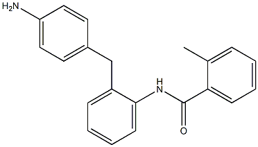 4-[2-[(2-Methylbenzoyl)amino]benzyl]aniline Struktur