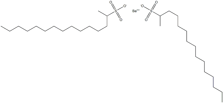 Bis(pentadecane-2-sulfonic acid)barium salt Struktur