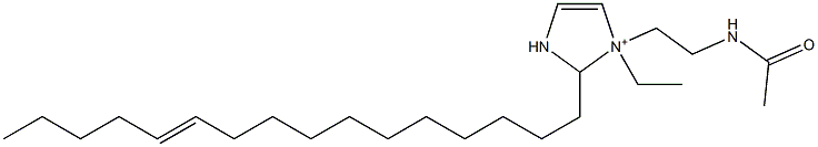 1-[2-(Acetylamino)ethyl]-1-ethyl-2-(11-hexadecenyl)-4-imidazoline-1-ium Struktur