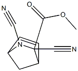 2,3-Dicyano-2-azabicyclo[2.2.1]hept-5-ene-3-carboxylic acid methyl ester Struktur