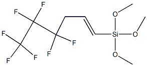 1-[Trimethoxysilyl]-4,4,5,5,6,6,6-heptafluoro-1-hexene Struktur