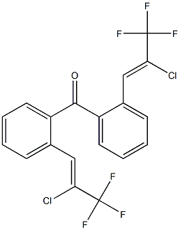 (2-Chloro-3,3,3-trifluoro-1-propenyl)phenyl ketone Struktur