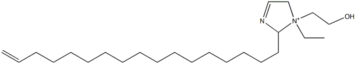 1-Ethyl-2-(16-heptadecenyl)-1-(2-hydroxyethyl)-3-imidazoline-1-ium Struktur