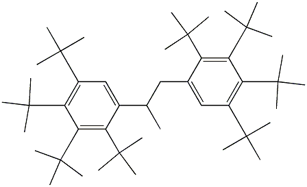 1,2-Bis(2,3,4,5-tetra-tert-butylphenyl)propane Struktur