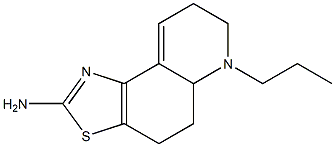 2-Amino-4,5,5a,6,7,8-hexahydro-6-propylthiazolo[4,5-f]quinoline Struktur