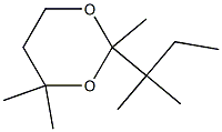 2,4,4-Trimethyl-2-(1,1-dimethylpropyl)-1,3-dioxane Struktur